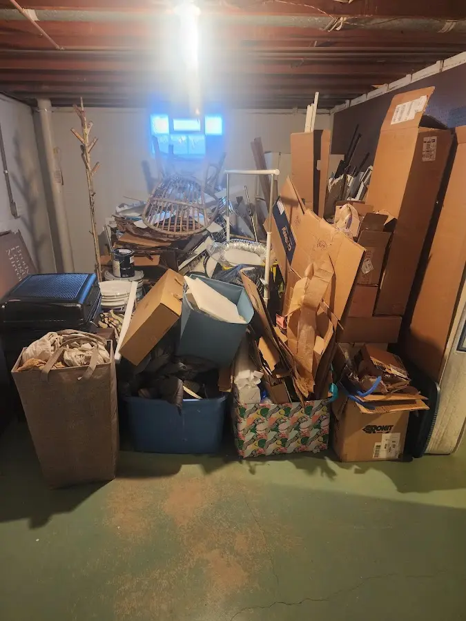 Roll-off dumpster container at job site for Concrete Dumpster Rental in Charlotte Harbor